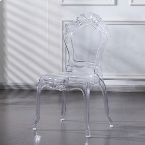 Chaise de style Napoléonien en acrylique transparent, moderne, durable, pour restaurant, salle à manger, ferme, parc, extérieur, maison, bar - Product Image 2