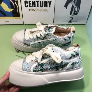 Zapatos Vulcanizados de Estilo Deportivo para Caminar, Zapatos de Moda para Mujer, Zapatillas de Cuero Casuales - Product Image 6