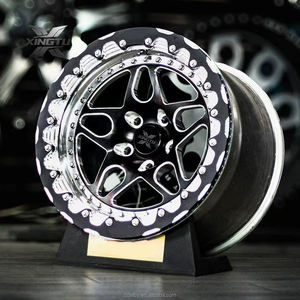 XINGTU <span class=keywords><strong>2</strong></span> 3ピース鍛造合金ビードロックコンケーブホイールビードロック 5x114.3 5x130 5x120 5x112 16 17 18 20インチリム GTR BMW用 - Product Image 4