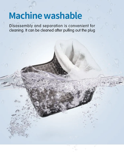 Élément chauffant en fibre de carbone sûr certifié ETL <span class=keywords><strong>Couverture</strong></span> confortable en flanelle Sharpa Chauffe-pieds électrique lavable en machine - Product Image 4