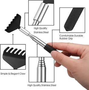 Arranhador de Costas Extensível Tamanho Viagem em Metal Aço Inoxidável Telescópico - Product Image 6
