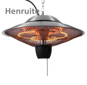 Langit-langit dinding dipasang menggantung 1000W 1500W Taman kedai kopi restoran luar ruangan komersial Halogen inframerah teras pemanas - Product Image 4