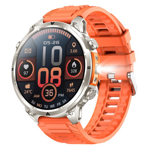 นาฬิกาอัจฉริยะ MK100 รองรับการโทรผ่านบลูทูธ วัดอัตราการเต้นของหัวใจ นับก้าว ตรวจสอบการนอนหลับ ระบบระบุตำแหน่ง GPS พร้อมไฟฉาย - Product Image 4