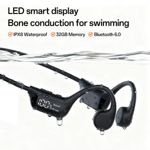 Latest Low Price Bone Conduction <strong>Headphones</strong> 6.0 Open Ear LED IPX8 Waterproof ANC Noise Cancellation for Swimming Running - Product Image 2
