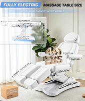 Table de massage électrique professionnelle à 5 moteurs pour spa, épilation, physiothérapie, podologie, soins du visage et esthétique