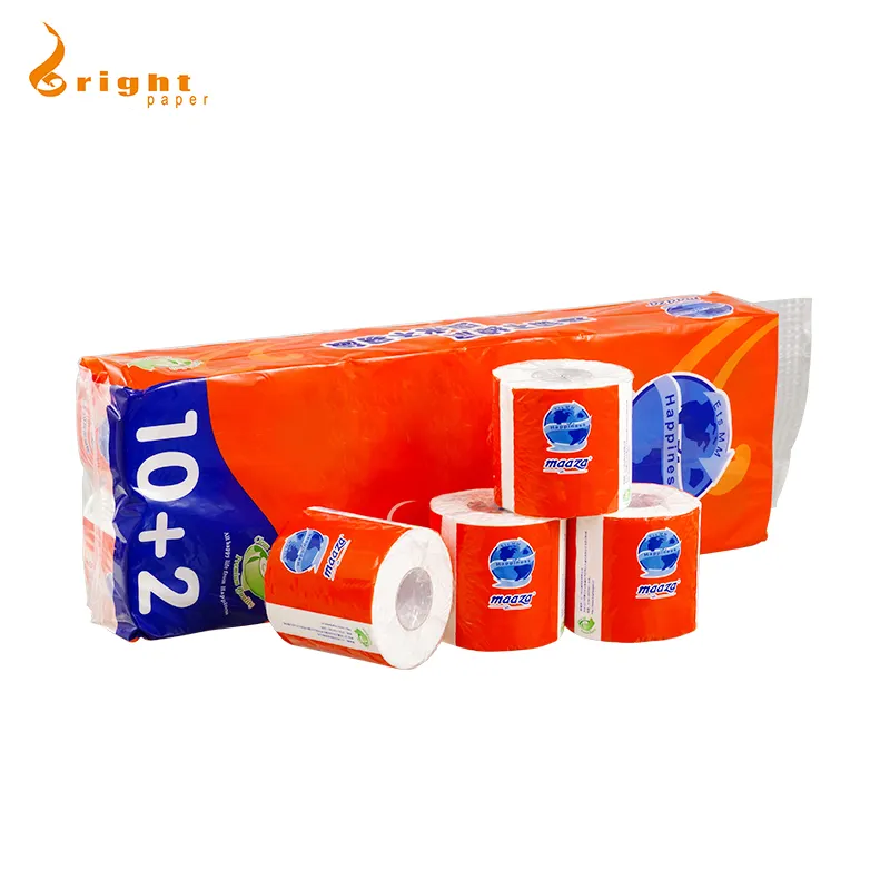 Hot Koop Toiletpapier Virgin Houtpulp Roll Core Soort Standaard Roll Aangepaste Tissue Papier