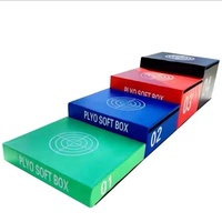 Cajas Pliométricas de PVC de Alta Calidad para Ejercicios de Salto, Juego de 3 en 1 para Entrenamiento Físico, Caja de Salto de Espuma para Gimnasio