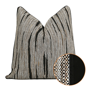 Fodera per cuscino decorativo di design 60x60 45x45 50x50 Nera Grigia Federa per cuscino Arredamento Casa <span class=keywords><strong>Cuscini</strong></span> Premium per Hotel Divano Camera da letto - Product Image 6