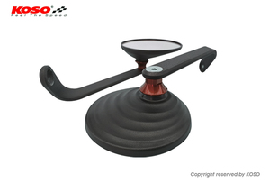 Rétroviseur latéral universel pour moto SHIELD, lentille convexe résistante aux chocs, accessoire de rétrofit durable pour scooter pour les longues distances - Product Image 1