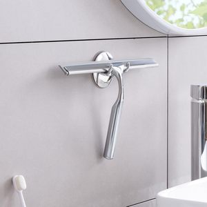 Zinc Alloy Cleaner Car Window Wiper Cleaning Handle Scraper Shower Silicone Stainless Steel Rubber Window Squeegee - Product Image 5