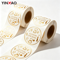 Autocollant personnalisé avec logo de marque en or pour l'emballage, étiquette personnalisée pour les bouteilles de parfums, cosmétiques, shampooings, impression d'autocollants en vinyle