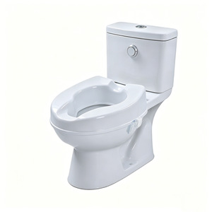 Asiento Elevador Portátil de Plástico para Inodoro, para Discapacitados, con Protección para las Rodillas, Sin Tapa, Capacidad de 180 kg, Material PP - Product Image 1