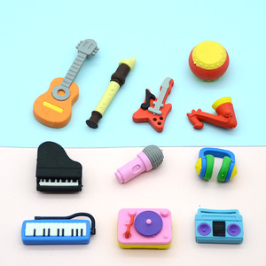 Schülergeschenk Radiergummi 3D Dinosaurier Weltraum Eiscreme Kuchen Musikinstrument Obst Gemüse Kosmetik Auto Radiergummi - Product Image 4