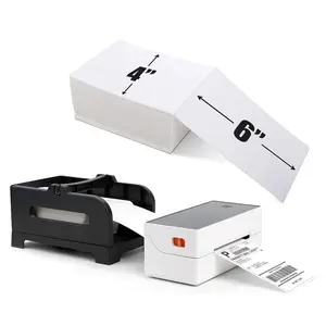 바코드 빈 사용자 정의 운송장 개인 포장 직접 백지 시트 4x6 롤 배송 열 스티커 라벨 프린터