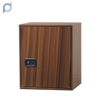 Penyesuaian Layar Sentuh LCD Mode TPD Penggulung Jam Tangan Remote Control Laci Penyimpanan Anti-Magnetisasi Lampu LED Kayu 9982