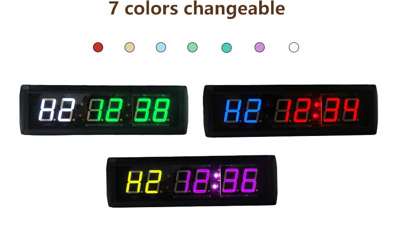 7 couleurs changeables