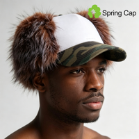 Casquette de baseball personnalisée avec logo en fourrure, broderie de lettres, unisexe, camouflage, style camionneur, pour le quotidien et la mode urbaine, vente en gros