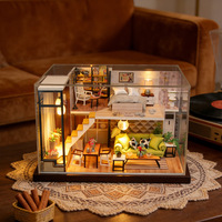 Miniature DIY Cabane en Bois à Assembler, Maquette 3D de Maison, Ornement pour les 14 ans et plus, Modèle M030