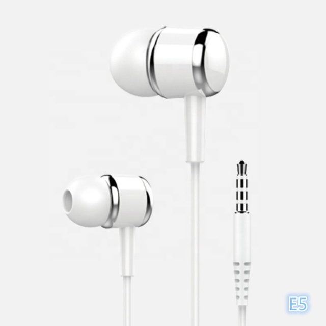 E5 1.2M Wired In-Ear Stereo Earbuds with 3.5mm Jack Microphone Gaming Headset for Mobile Phones & PCs for Music & Audio