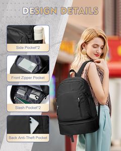 Sac à dos <span class=keywords><strong>de</strong></span> <span class=keywords><strong>sport</strong></span> unisexe léger et imperméable avec compartiment à chaussures, design écologique et durable, sac <span class=keywords><strong>de</strong></span> <span class=keywords><strong>sport</strong></span> à séchage rapide - Product Image 6