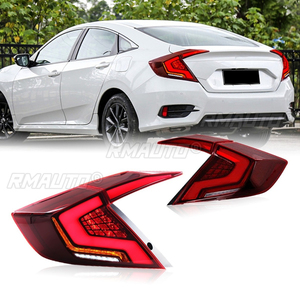 For Honda 10th gen Civic sedan 2016-2021 LED Daytime Running <b>Light</b> Waterproof Fog Lamp Car Taillight Assembly Body Kit - Product Image 2