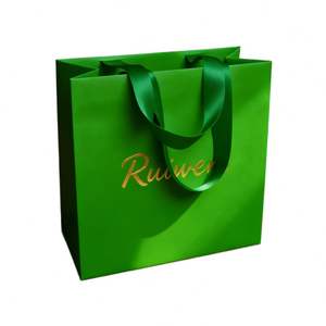 Nouveaux sacs en papier de conception 2025, sacs en papier personnalisés avec logo, style luxueux, sacs de promotion en papier pour les bijouteries, les magasins de cosmétiques et de maquillage - Product Image 5