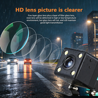Caméra de recul universelle pour voiture, caméra de recul LED avec vision nocturne, fonction étanche, AHD1080P/720P/CVBS