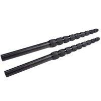 Mât télescopique en fibre de carbone pour pare-soleil, tube rond en fibre de carbone de 30 mm, 2 m
