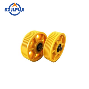 Piezas de repuesto para elevador, <span class=keywords><strong>rodillo</strong></span> guía para elevador de nailon o hierro fundido, polea deflectora para elevador - Product Image 2