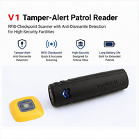 Lecteur de patrouille V1 Tamper-Alert, scanner RFID de point de contrôle, gestion des données cloud, conception résistante à l'eau, détection anti-démontage