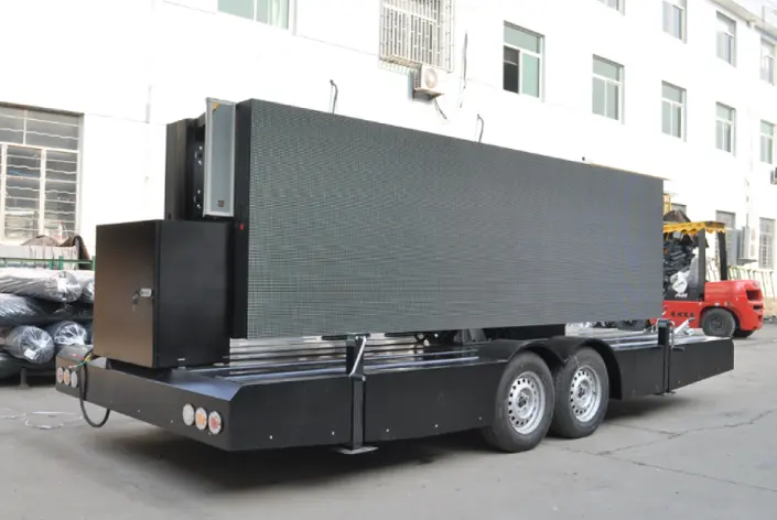 Outdoor Full Color Led Mobiele Trailer Scherm P4mm Led Display Screen