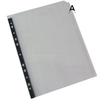 Carpeta de Oficina de Dos Bolsillos con 11 Anillas, Formato A4, Material PP para Documentos en la Escuela o Oficina, Protector de Hojas Internas