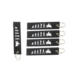 Llavero de nailon OEM/ODM con cordón corto, precio de fábrica, correa de tela duradera para llaves de motocicleta/coche/escuota/eventos - Product Image 1