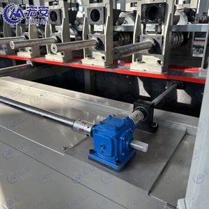 Machine de formage de panneaux d'étagères en tôle galvanisée entièrement automatique contrôlée par PLC HAUAN avec moteur, boîte de vitesses et pompe - Product Image 3