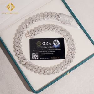 Bijoux Fire à succès, Buss Down Big Guy 20mm, bijoux hip-hop pour homme, serti de diamants, testeur de diamants, moissanite, Miami Cuban Link pour homme - Product Image 3