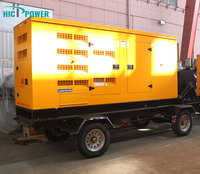 Generador Diésel Móvil Tipo Remolque Cummins de Bajo Precio, 100kva 200kw 250kw 313kva, con 1/3 Fases 50/60hz para Tiendas y Centros Comerciales