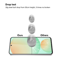 Protecteur d'écran HD transparent en verre trempé anti-empreintes digitales pour Samsung Galaxy A36