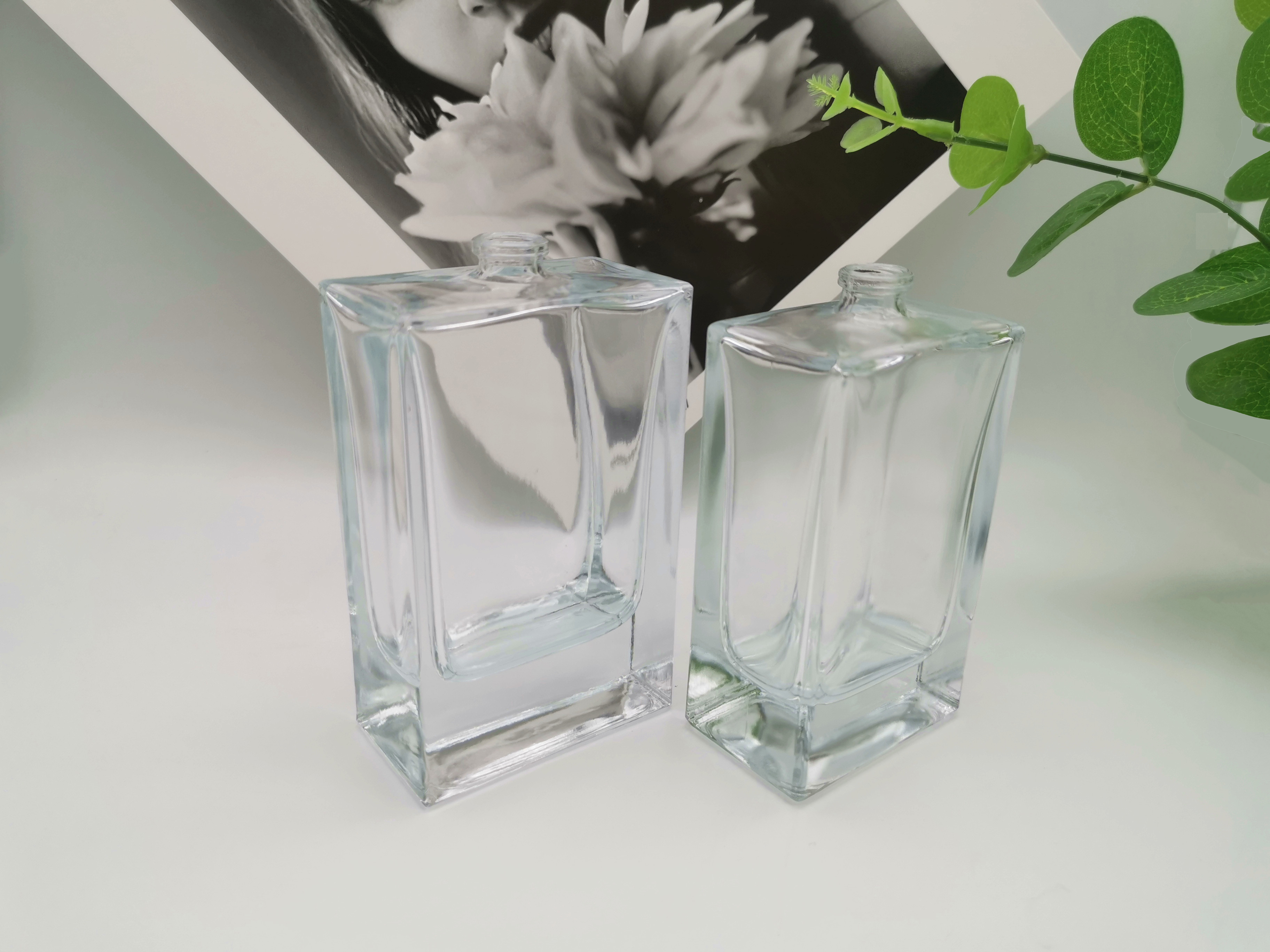 Reusable Square Cologne Perfume Spray Bottles 100ml Leak Proof