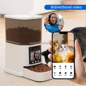 Meilleures ventes Distributeur automatique de nourriture pour animaux de compagnie avec caméra vidéo bidirectionnelle 5G Surveillance de la nourriture pour chats et chiens Distributeur intelligent de nourriture pour animaux de compagnie avec caméra réglable pour animaux de compagnie - Product Image 6