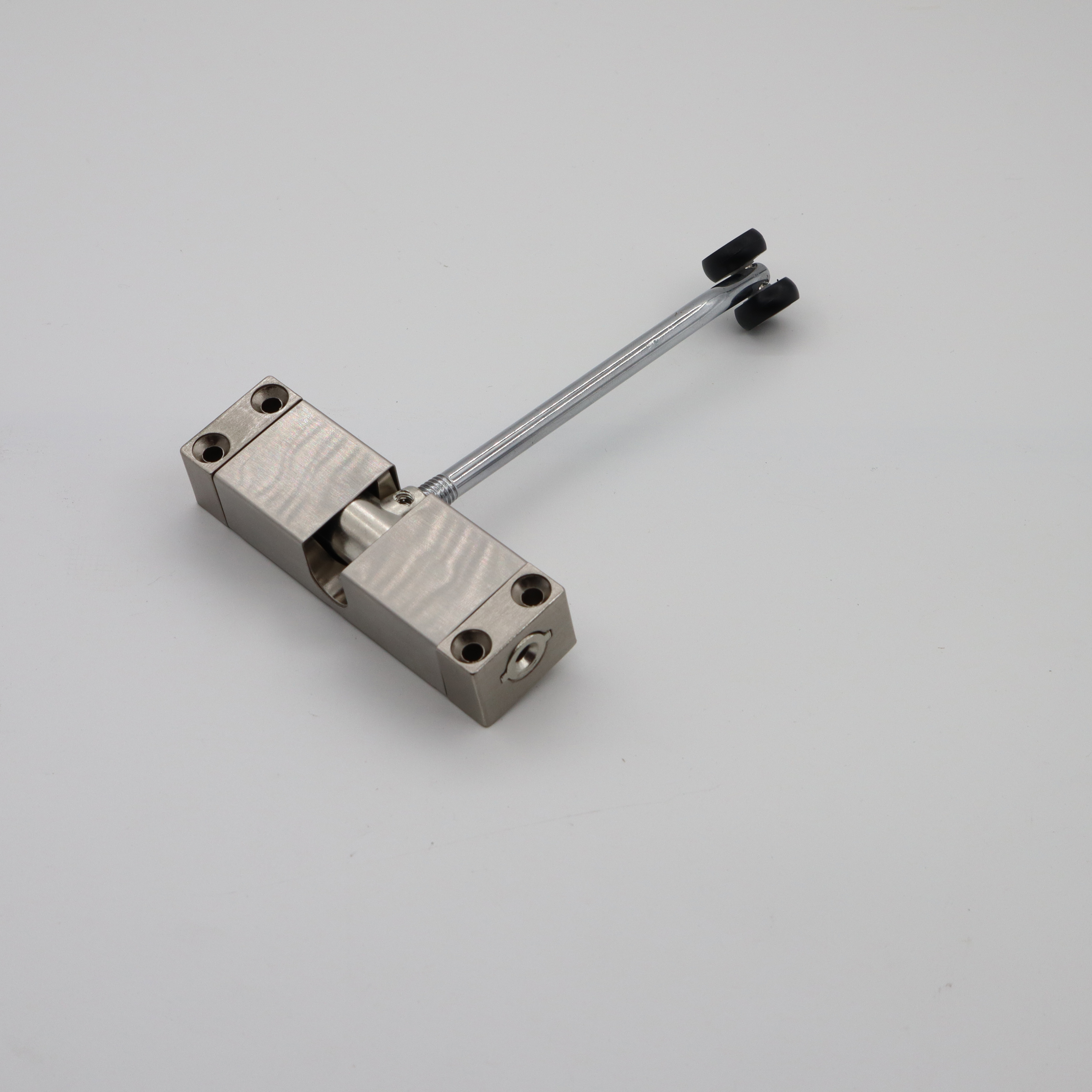 Металлический Малый Размер дверного закрывателя, черный раздвижной Гидравлический регулируемый пружинный Автоматический Дверной закрыватель