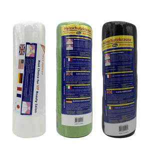 Rotolo di Carta Elastica Monouso Premium con Logo Personalizzato per Barbieri <span class=keywords><strong>e</strong></span> Parrucchieri, Strisce di Carta Bianca per Collo - Product Image 1