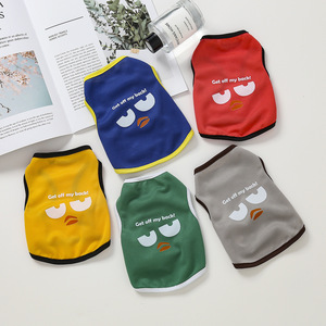 Chaleco para perros y gatos, diseño de dibujos animados con estampado de malla transpirable de verano, varios colores disponibles ZYKBX 007 - Product Image 4