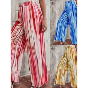 S-5XL <span class=keywords><strong>pantaloni</strong></span> <span class=keywords><strong>lunghi</strong></span> stampati <span class=keywords><strong>a</strong></span> <span class=keywords><strong>righe</strong></span> Tie Dye da donna <span class=keywords><strong>pantaloni</strong></span> larghi larghi dritti <span class=keywords><strong>pantaloni</strong></span> <span class=keywords><strong>lunghi</strong></span> Casual da donna di nuova moda - Product Image 2