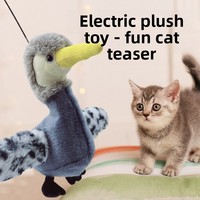 Jouet de chasse électrique en peluche pour chat avec fonction sonore et herbe à chat pour chatons - Auto-amusement et soulagement de l'ennui