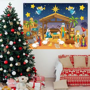 Crèche religieuse, décoration murale, ornements, feutre, <span class=keywords><strong>naissance</strong></span> <span class=keywords><strong>de</strong></span> Jésus, <span class=keywords><strong>kit</strong></span> d'artisanat, tableau <span class=keywords><strong>de</strong></span> l'histoire <span class=keywords><strong>de</strong></span> Noël pour les fêtes, Noël, église - Product Image 6