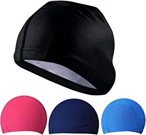 Logo personnalisé Nylon Spandex Tissu <span class=keywords><strong>Bonnet</strong></span> de <span class=keywords><strong>bain</strong></span> <span class=keywords><strong>Latex</strong></span> <span class=keywords><strong>Bain</strong></span> Chapeau de douche pour hommes et femmes - Product Image 2
