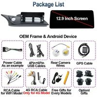 Autoradio 12,9 pouces pour Mazda 6 Atenza 2020-2022 LHD, Carplay, Android Auto, multimédia DSP, stéréo, caméra 360°, GPS, navigation, aide au recul