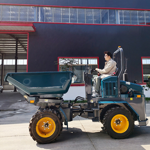 Miễn phí vận chuyển 4WD bánh xe mini Dump Truck loader 3 tấn Công suất xô với xoay EPA động cơ xây dựng sử dụng cho bán - Product Image 1