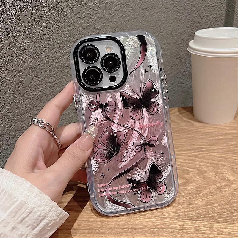 Pink and black butterfly