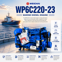 Moteur diesel SCDC Weichai WP6C Série WP6C220-23 à haute performance turbocompressée et refroidie par air pour systèmes de bateaux de travail offshore